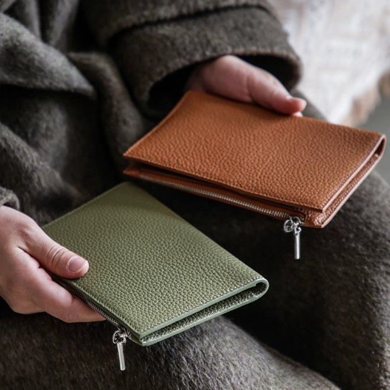 Index Card Holder - ซองใส่พาสปอร์ตหนังกันน้ำ กระเป๋าใส่บัตรเครดิตสำหรับเดินทาง น่ารัก สำหรับผู้หญิง/ผู้ชาย ซองใส่พาสปอร์ตแบบมีซิป