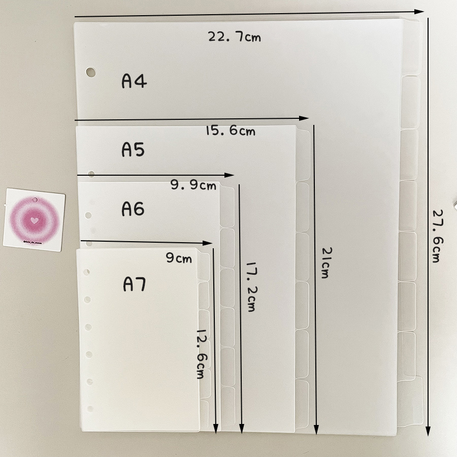 Binder A4 Lever - A4/A5/A6/A7 แหวนแยกหน้า 6/8 แผ่น Binder Devider