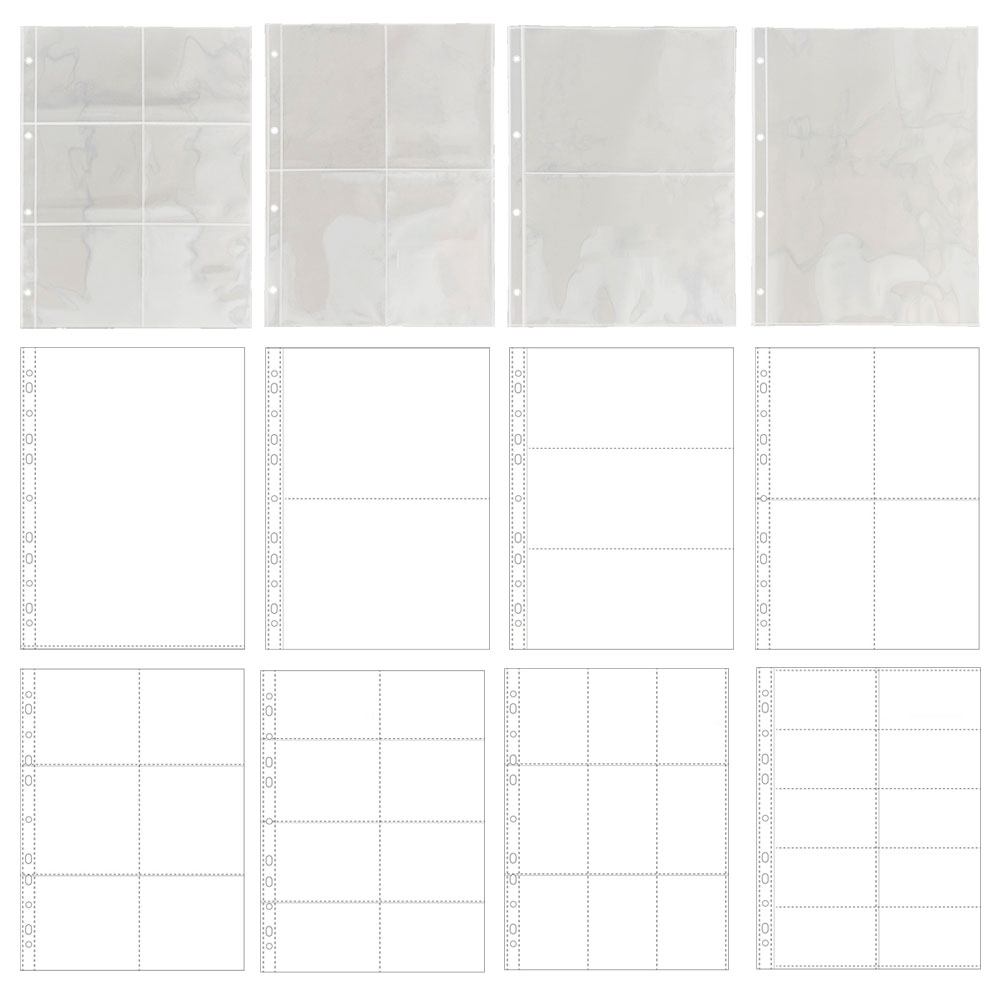 Binder A4 Lever - A4 ล้าง 10 ชิ้นอัลบั้มรูปเติมหน้าแฟ้มป้องกัน 4/11 หลุม