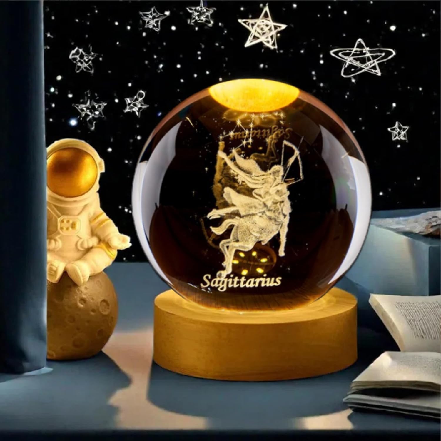 ลูกบอลคริสตัล 3 มิติ รูปทรงราศ - Paper Weight Crystal บทวิจารณ์และราคา
