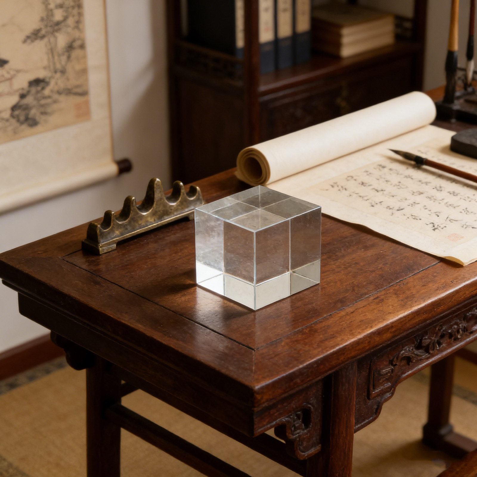 ทับกระดาษคริสตัลทรงสี่เหลี่ยมจ - Paper Weight Crystal บทวิจารณ์และราคา