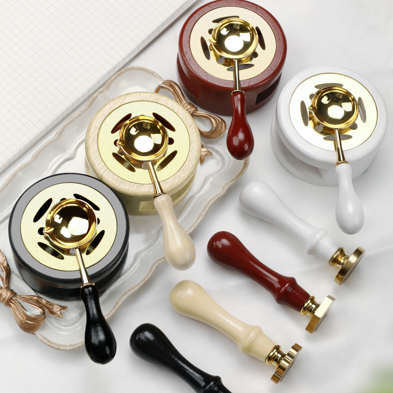 ชุดอุปกรณ์ประทับตราขี้ผึ้ง 3 ช - Wax Seal Stamp Set บทวิจารณ์และราคา