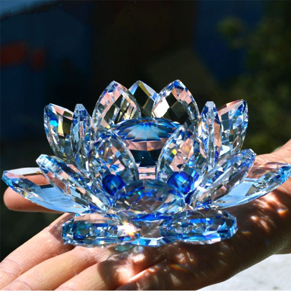 คริสตัล Lotus Flower Figurine  - Paper Weight Crystal บทวิจารณ์และราคา