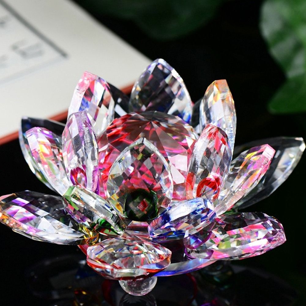 คริสตัล Lotus Flower Figurine  - Paper Weight Crystal บทวิจารณ์และราคา