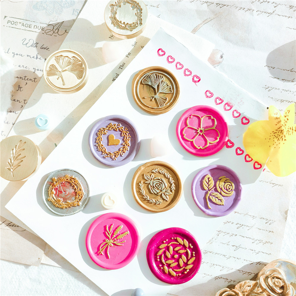 ขี้ผึ้งตราประทับหัวแสตมป์ดอกไม - Wax Seal Stamp Set บทวิจารณ์และราคา